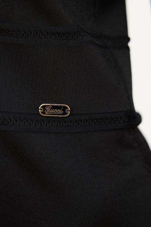 Gucci Eyelet Logo Cardigan