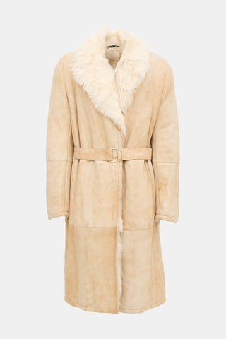 Gucci FW 2001 Shearling Long Coat