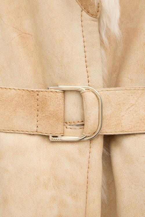 Gucci FW 2001 Shearling Long Coat