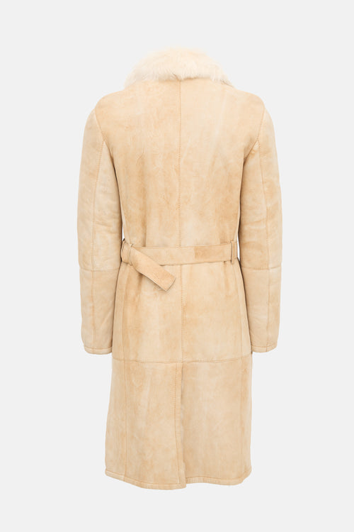 Gucci FW 2001 Shearling Long Coat