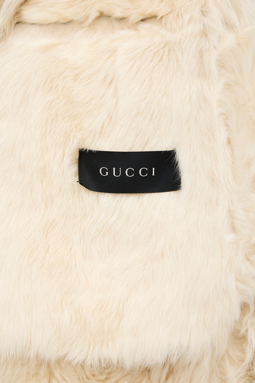 Gucci FW 2001 Shearling Long Coat