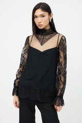 Gucci FW 2022 Tulle & Lace Top
