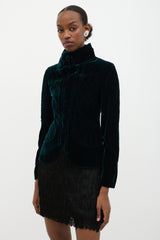 Gucci FW 2005 Quilted Velvet Jacket