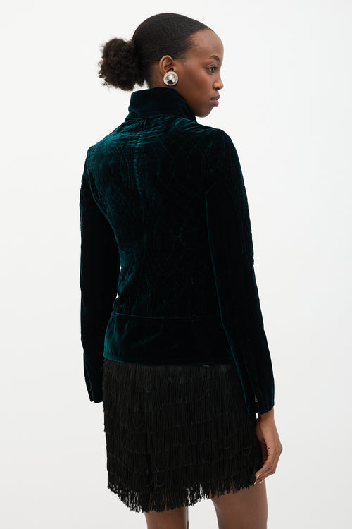 Gucci FW 2005 Quilted Velvet Jacket