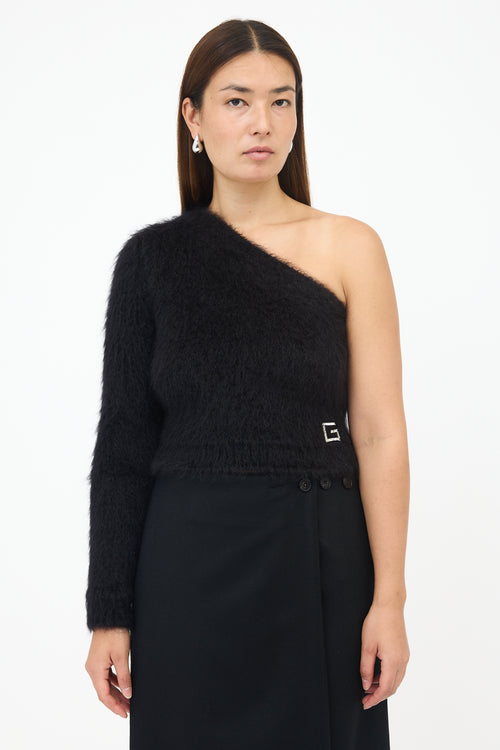 Gucci FW 2023 Mohair One Shoulder Sweater