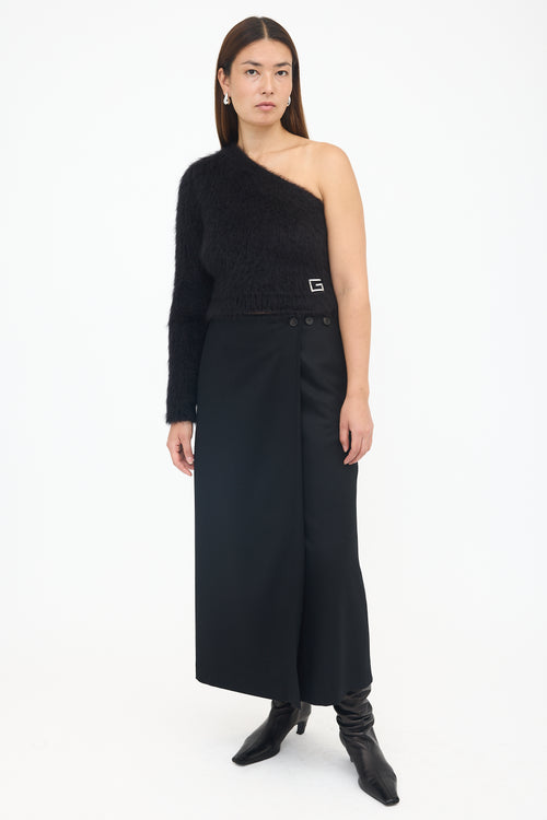 Gucci FW 2023 Mohair One Shoulder Sweater