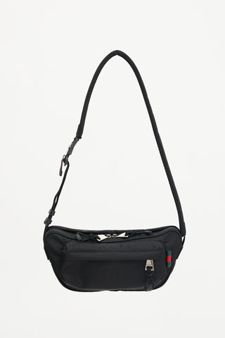 Gucci FW 2024 Nylon Logo Crossbody Bag