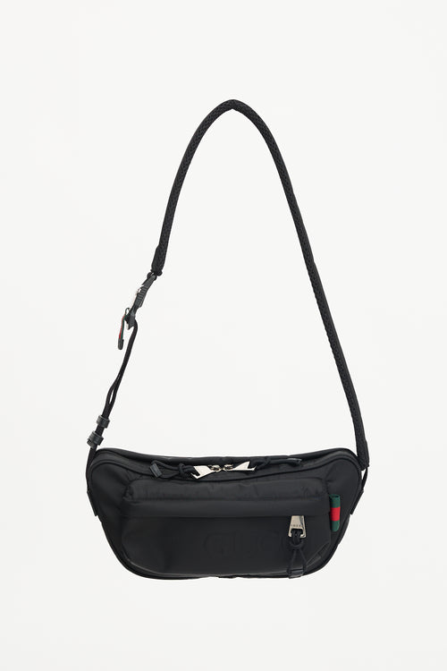 Gucci FW 2024 Nylon Logo Crossbody Bag