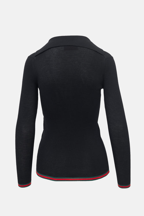 Gucci FW 2024 Ribbed Stripe Polo