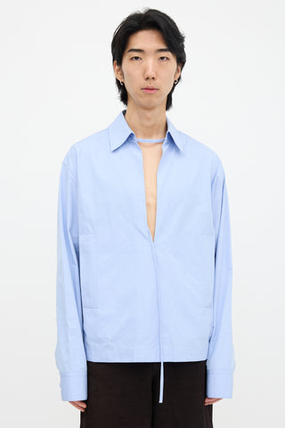 Gucci FW 2025 Embossed Logo Tunic Shirt