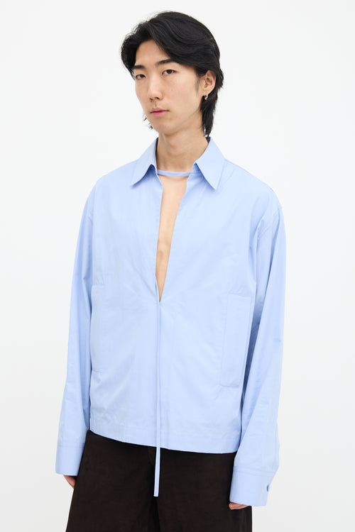 FW 2025 Embossed Logo Tunic Shirt