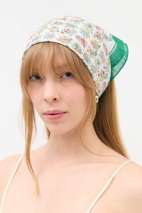 Gucci Floral Printed Scarf