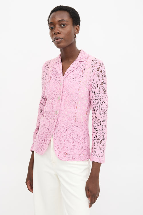 Gucci Floral Lace Blazer