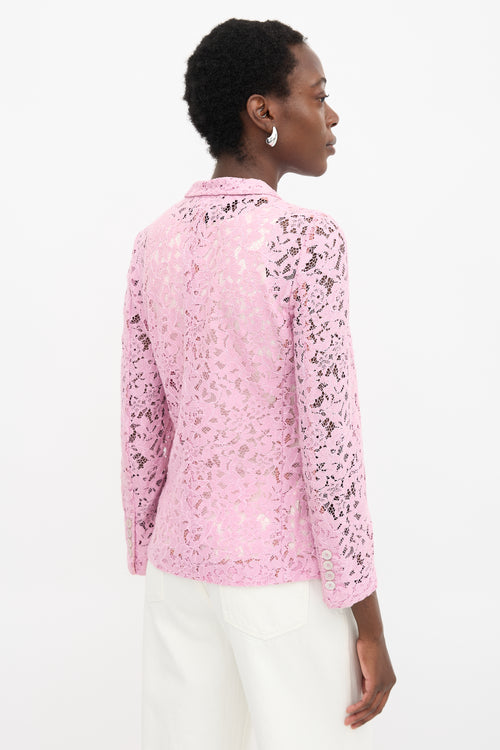 Gucci Floral Lace Blazer