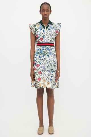 Gucci Floral Web Midi Dress