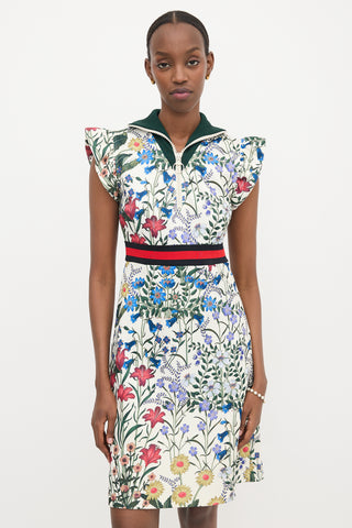 Gucci Floral Web Midi Dress