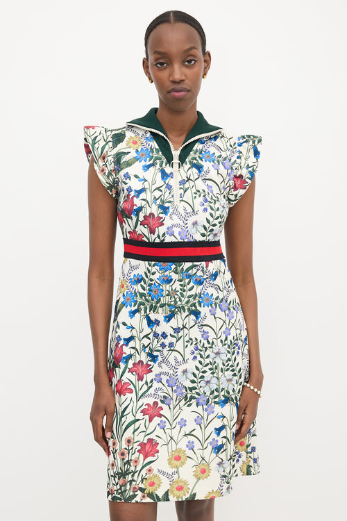 Gucci Floral Web Midi Dress