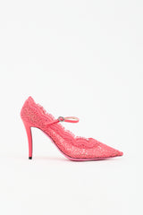 Gucci Fluorescent Lace Virginia Pump