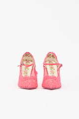 Gucci Fluorescent Lace Virginia Pump