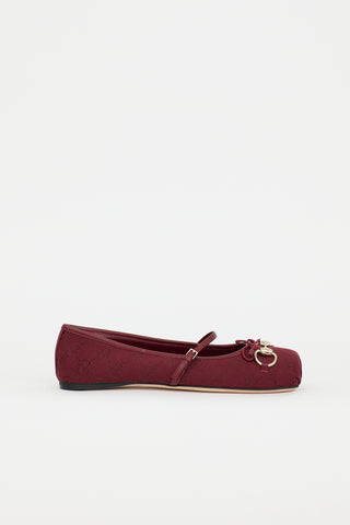 Gucci GG Canvas Ballet Flat