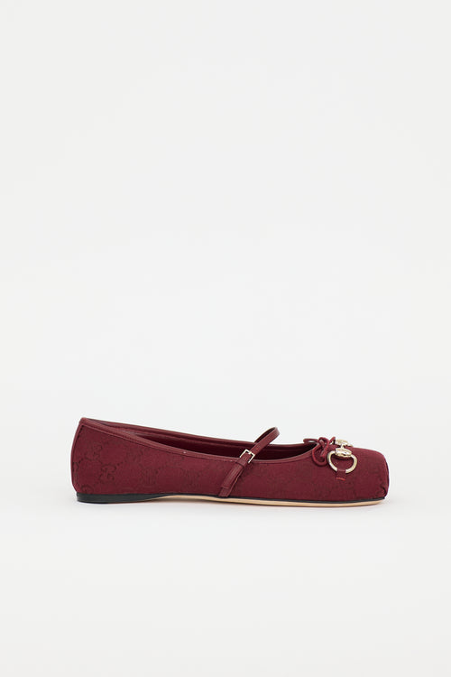 Gucci GG Canvas Ballet Flat