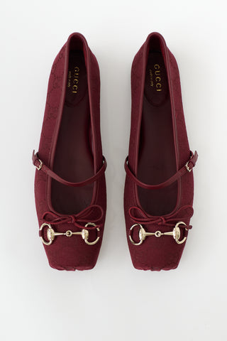 Gucci GG Canvas Ballet Flat