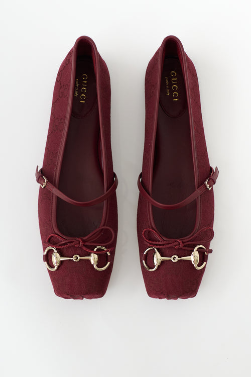 Gucci GG Canvas Ballet Flat