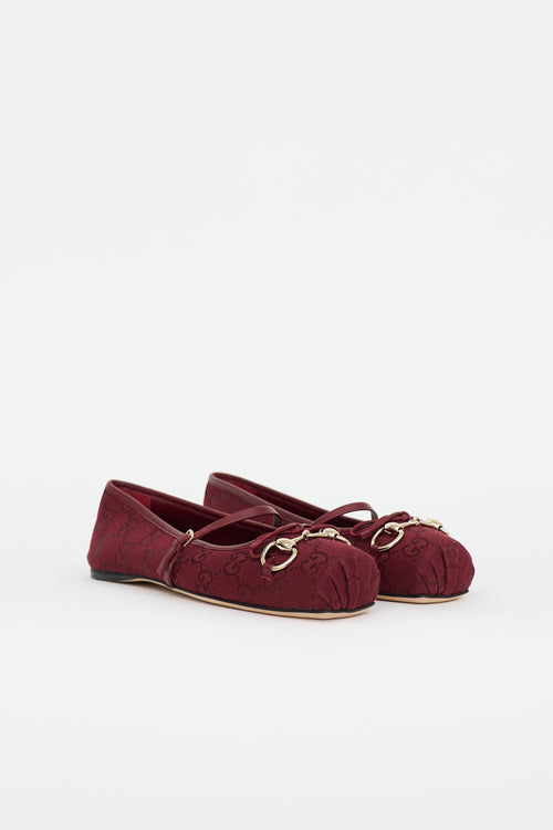 Gucci GG Canvas Ballet Flat