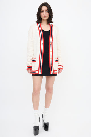 Gucci GG Jacquard Stripe Cardigan