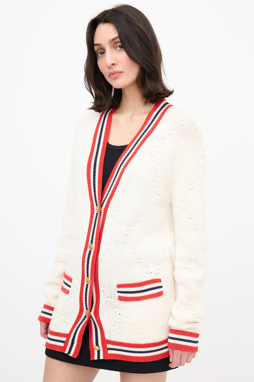 Gucci GG Jacquard Stripe Cardigan