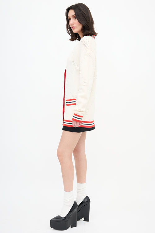 Gucci GG Jacquard Stripe Cardigan