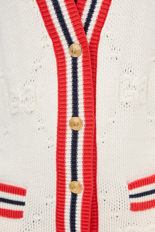 Gucci GG Jacquard Stripe Cardigan