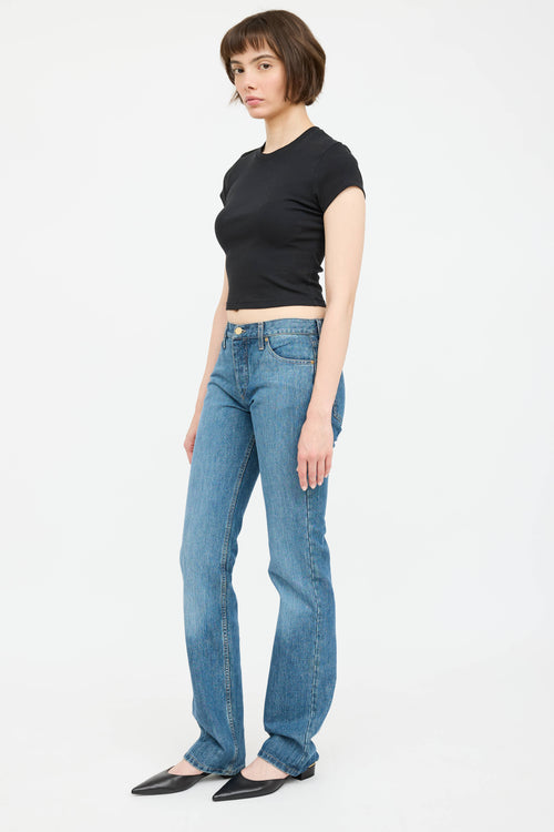 Gucci Embroidered Logo Pocket Jeans