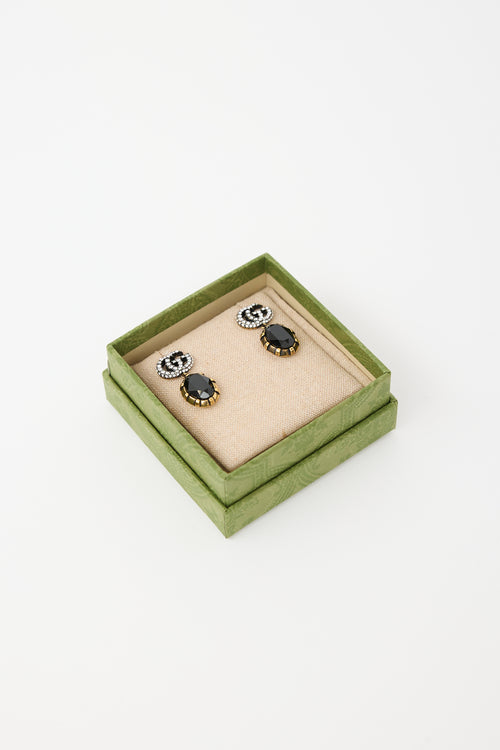 Gucci GG Marmont Crystal Earrings