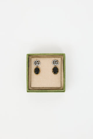 Gucci GG Marmont Crystal Earrings