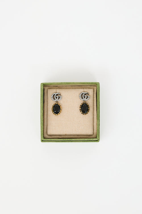 Gucci GG Marmont Crystal Earrings