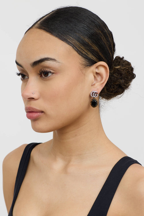 Gucci GG Marmont Crystal Earrings