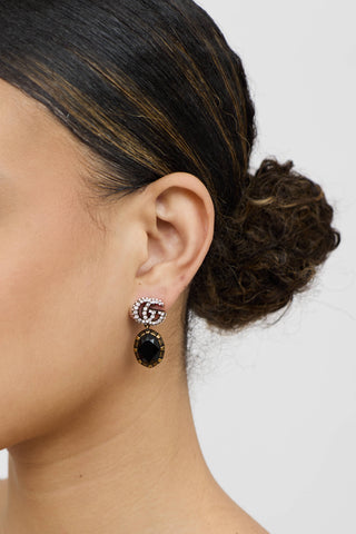 Gucci GG Marmont Crystal Earrings