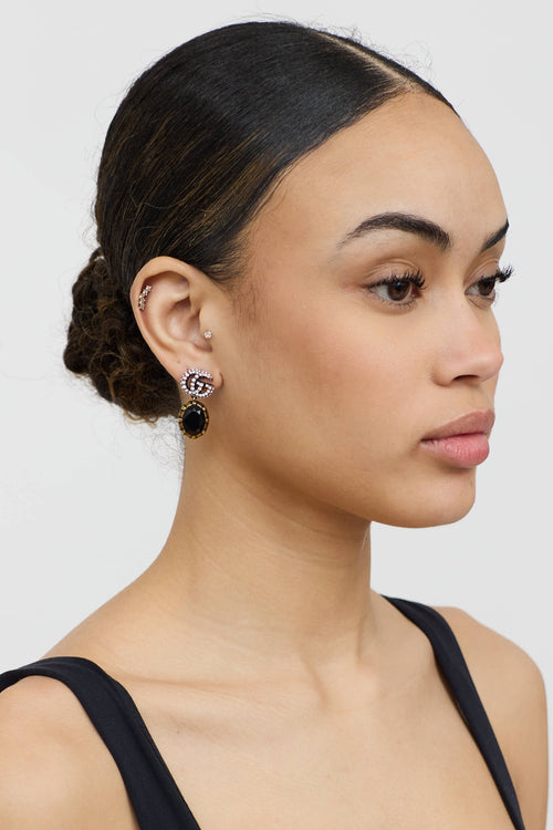 Gucci GG Marmont Crystal Earrings