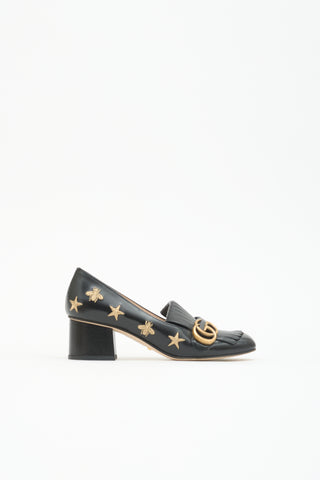 Gucci Leather GG Loafer Pump