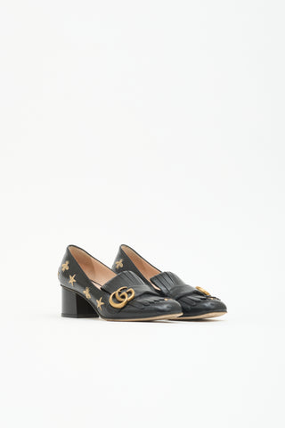 Gucci Leather GG Loafer Pump