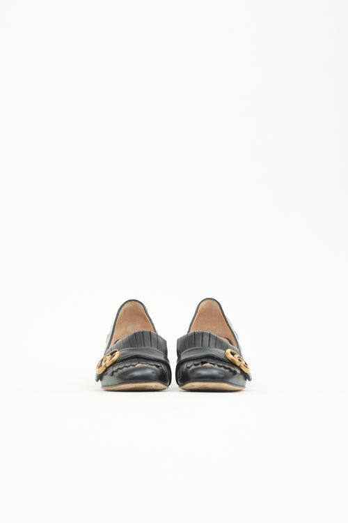 Gucci Leather GG Loafer Pump