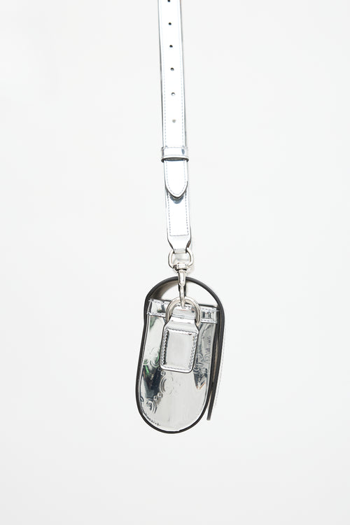 Gucci GG Metallic Leather Mini Crossbody Bag