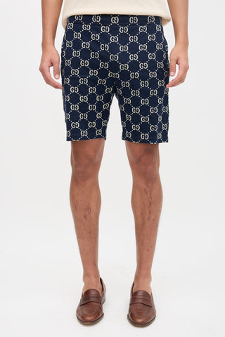 Gucci GG Monogram Knit Shorts