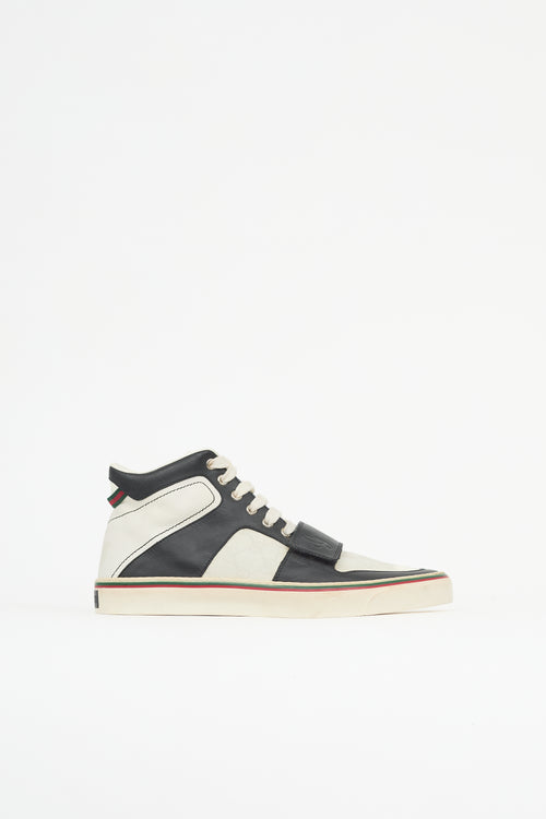 Gucci GG Monogram & Leather Sneaker