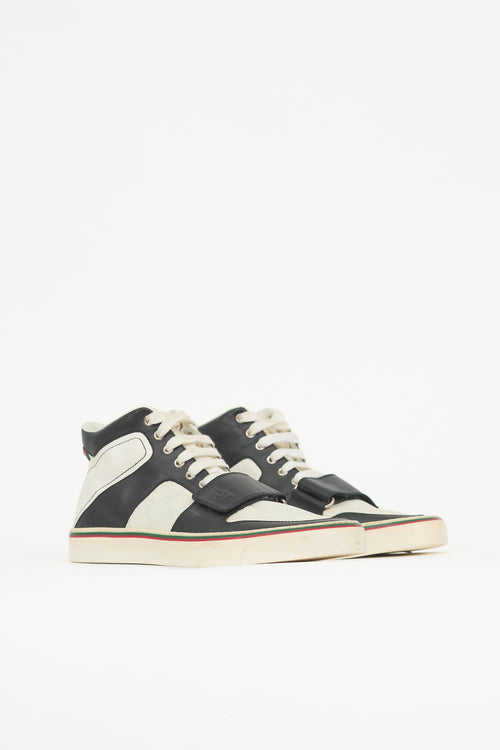 Gucci GG Monogram & Leather Sneaker