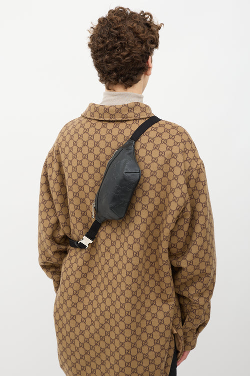 Gucci GG Perforated Leather Belt Bag