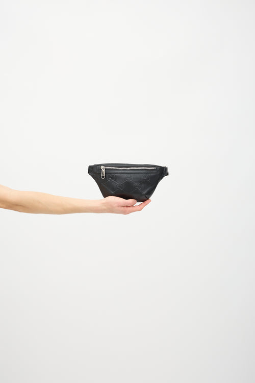 Gucci GG Perforated Leather Belt Bag