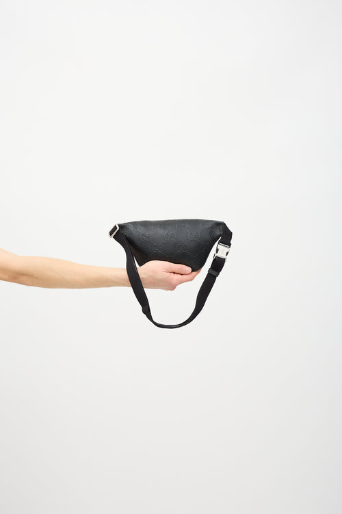 Gucci GG Perforated Leather Belt Bag