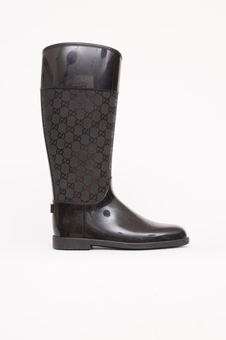 GucciRubber Guccissima Wellington Rain Boot